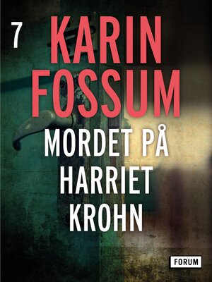 cover image of Mordet på Harriet Krohn